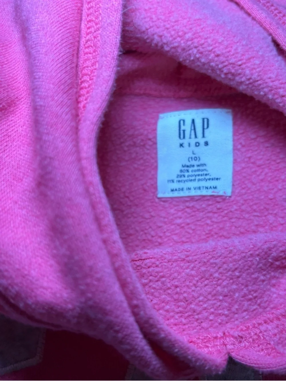 Pink GAP Kids Logo Hoodie Sweatshirt